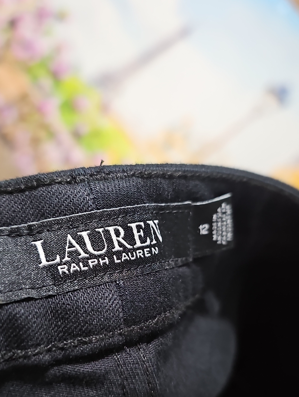 Lauren Ralph Lauren Straight-Leg Black Jeans Size 12/31 New - Picture 3 of 5